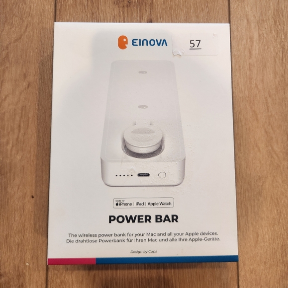 EINOVA Power Bar Apple Fast Charging Station 10,000mAh Power Bank NIB 4-in- 1 - Picture 1 of 7